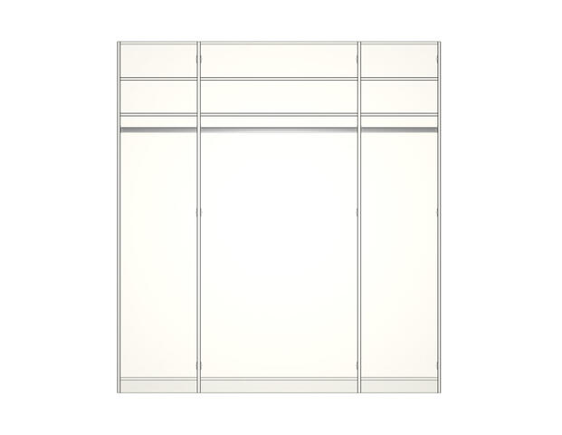 Drehtürenschrank Linea Plus 5-trg