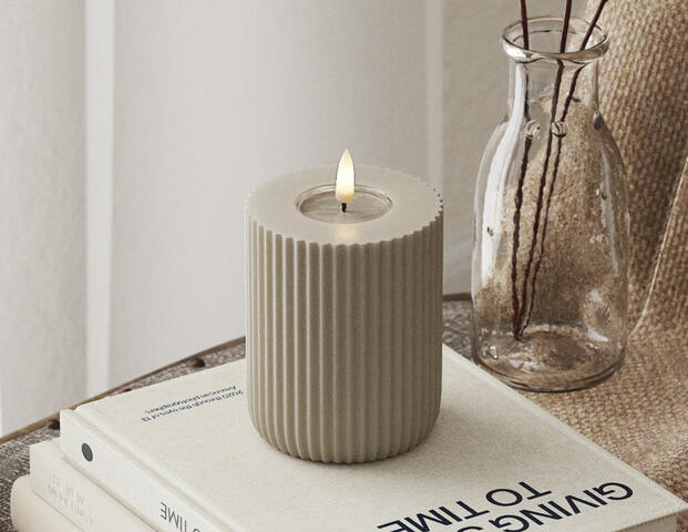 Shape gerillte Kerze