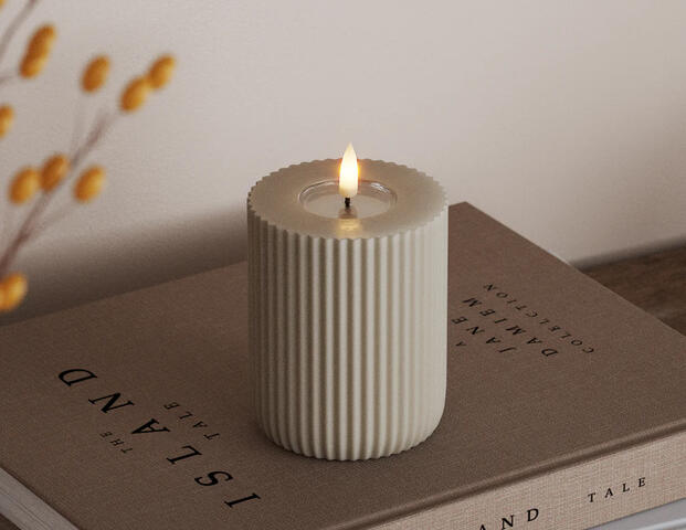 Shape gerillte Kerze